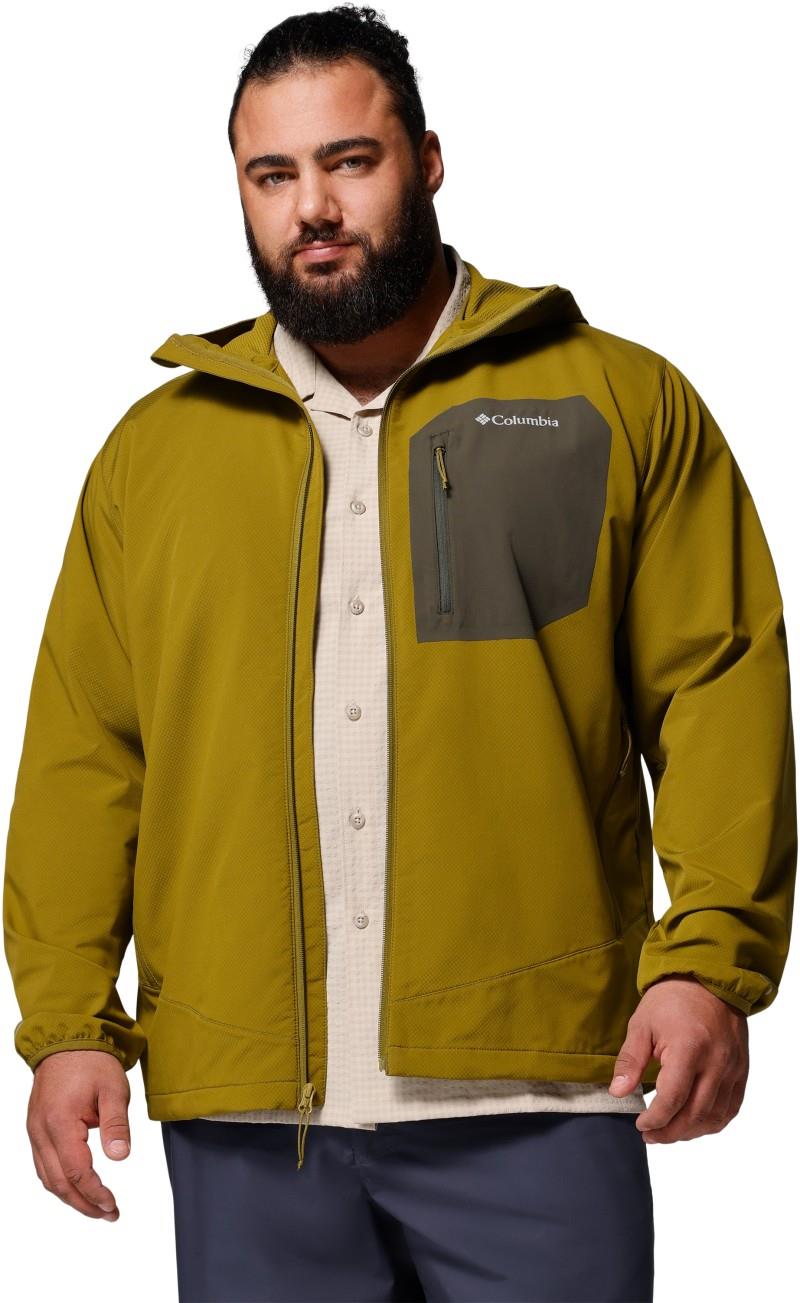 Tall Heights III Hooded Softshell, Extended - Mens - mossy green / greenscape 1