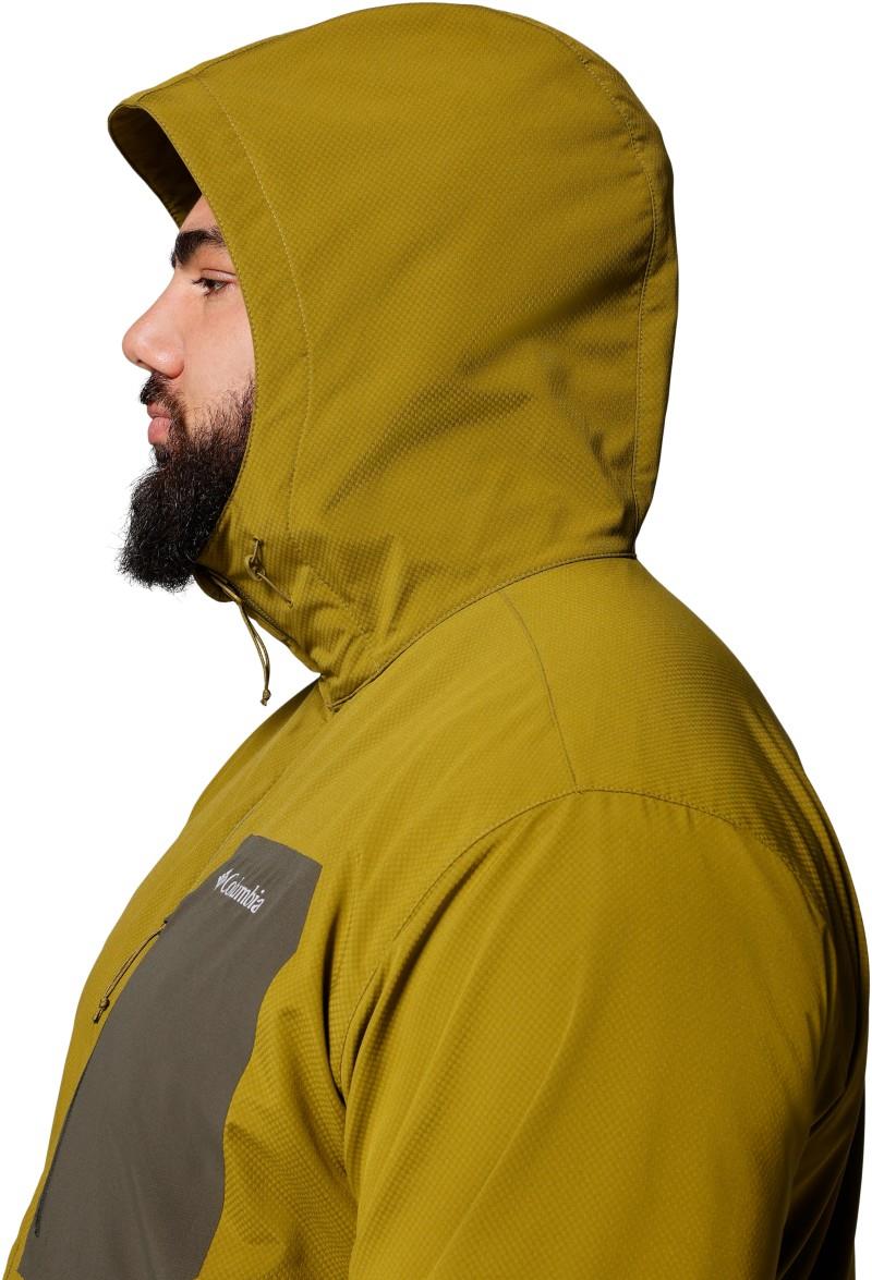 Tall Heights III Hooded Softshell, Extended - Mens - mossy green / greenscape 1