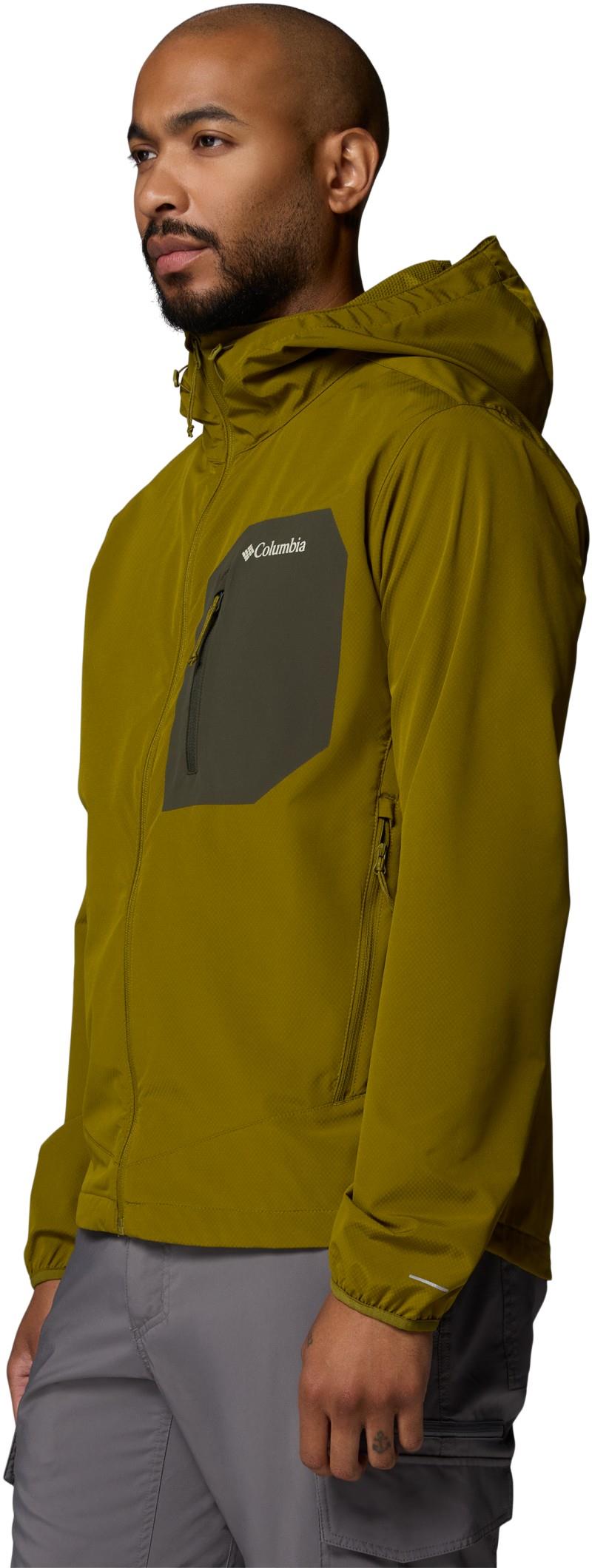 Tall Heights III Hooded Softshell, Tall - Mens - mossy green / greenscape 1