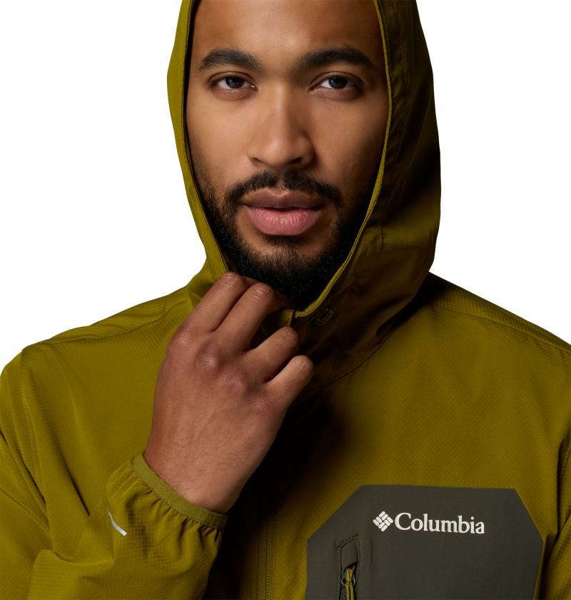 Tall Heights III Hooded Softshell, Tall - Mens - mossy green / greenscape 1