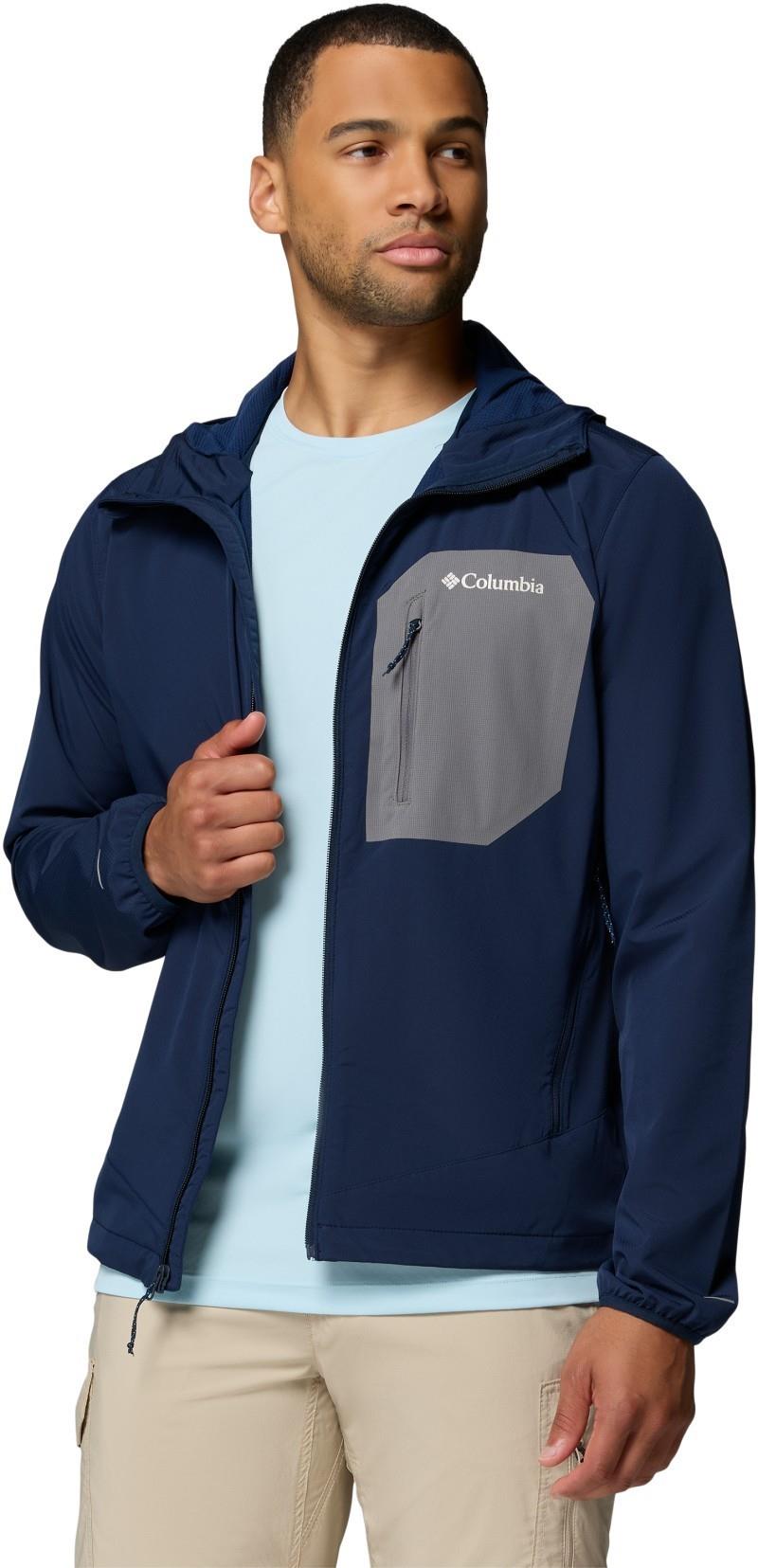Tall Heights III Hooded Softshell - Mens - collegiate navy / city grey 1