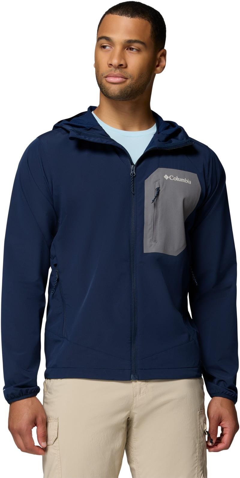 Tall Heights III Hooded Softshell - Mens - collegiate navy / city grey 1