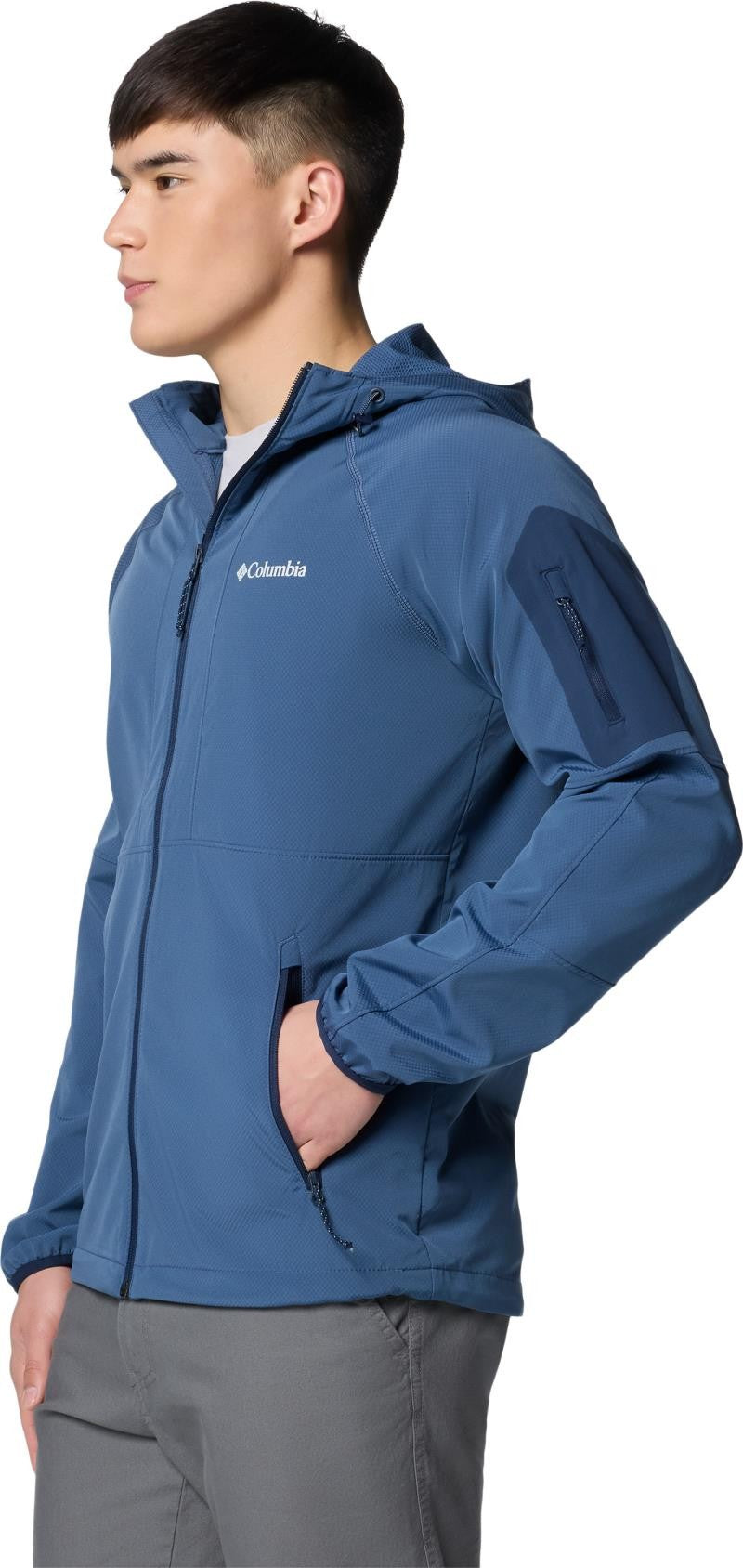 Tall Heights II Hooded Softshell - Mens - dark mountain 1