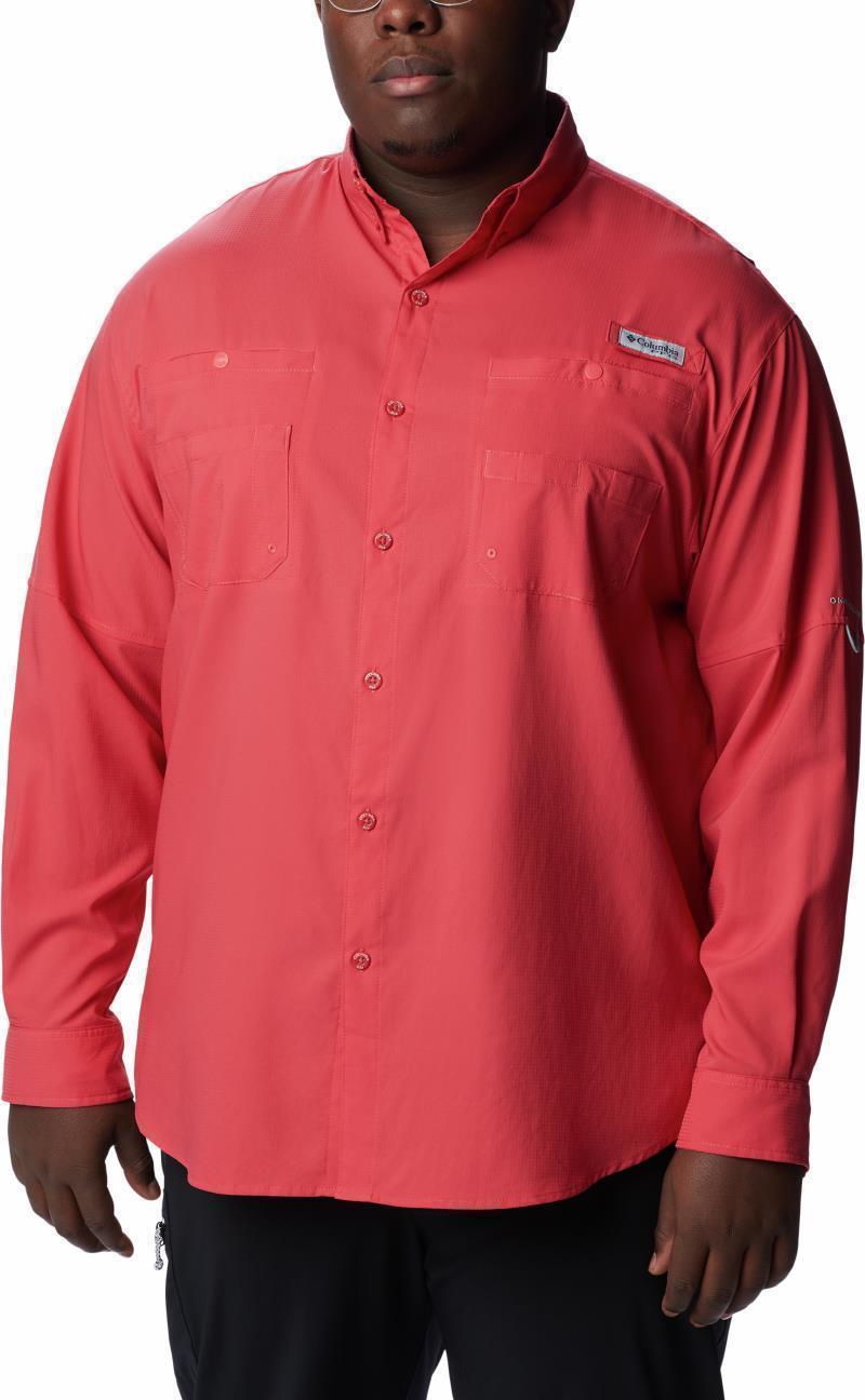 Tamiami II LS Shirt, Extended - Mens - sunset red 1