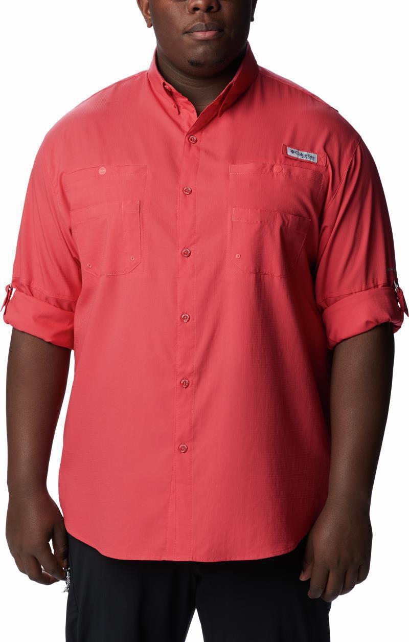 Tamiami II LS Shirt, Extended - Mens - sunset red 1