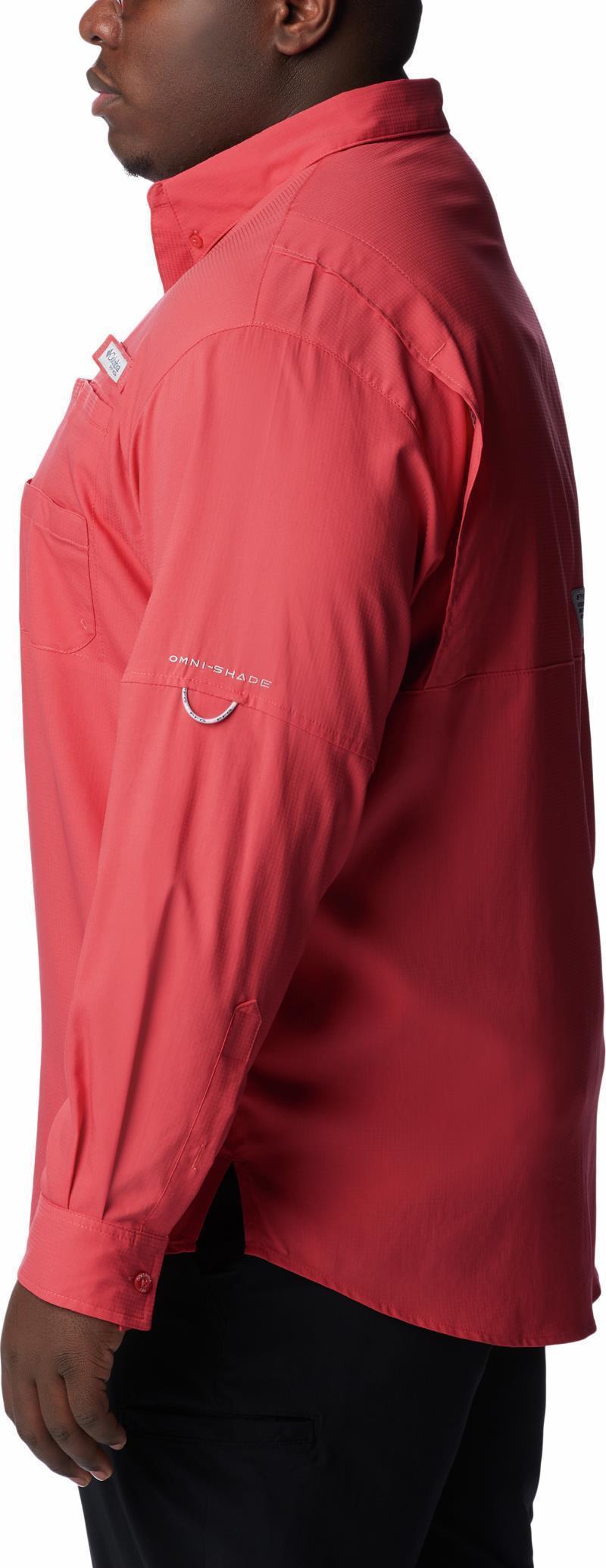 Tamiami II LS Shirt, Extended - Mens - sunset red 1
