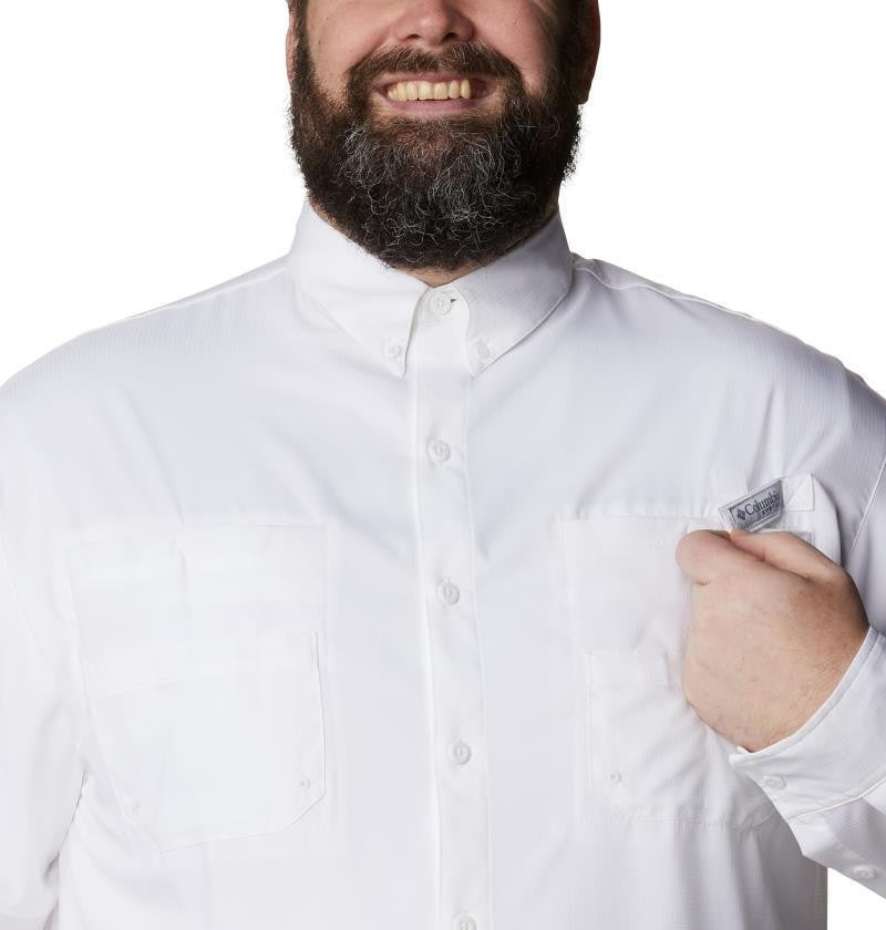 Tamiami II LS Shirt, Extended - Mens - white 1