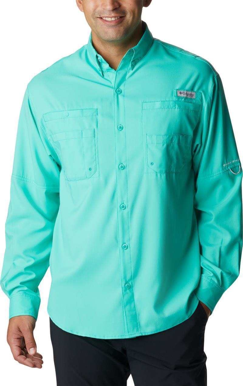Tamiami II LS Shirt, Tall - Mens - Electric Turquoise 1