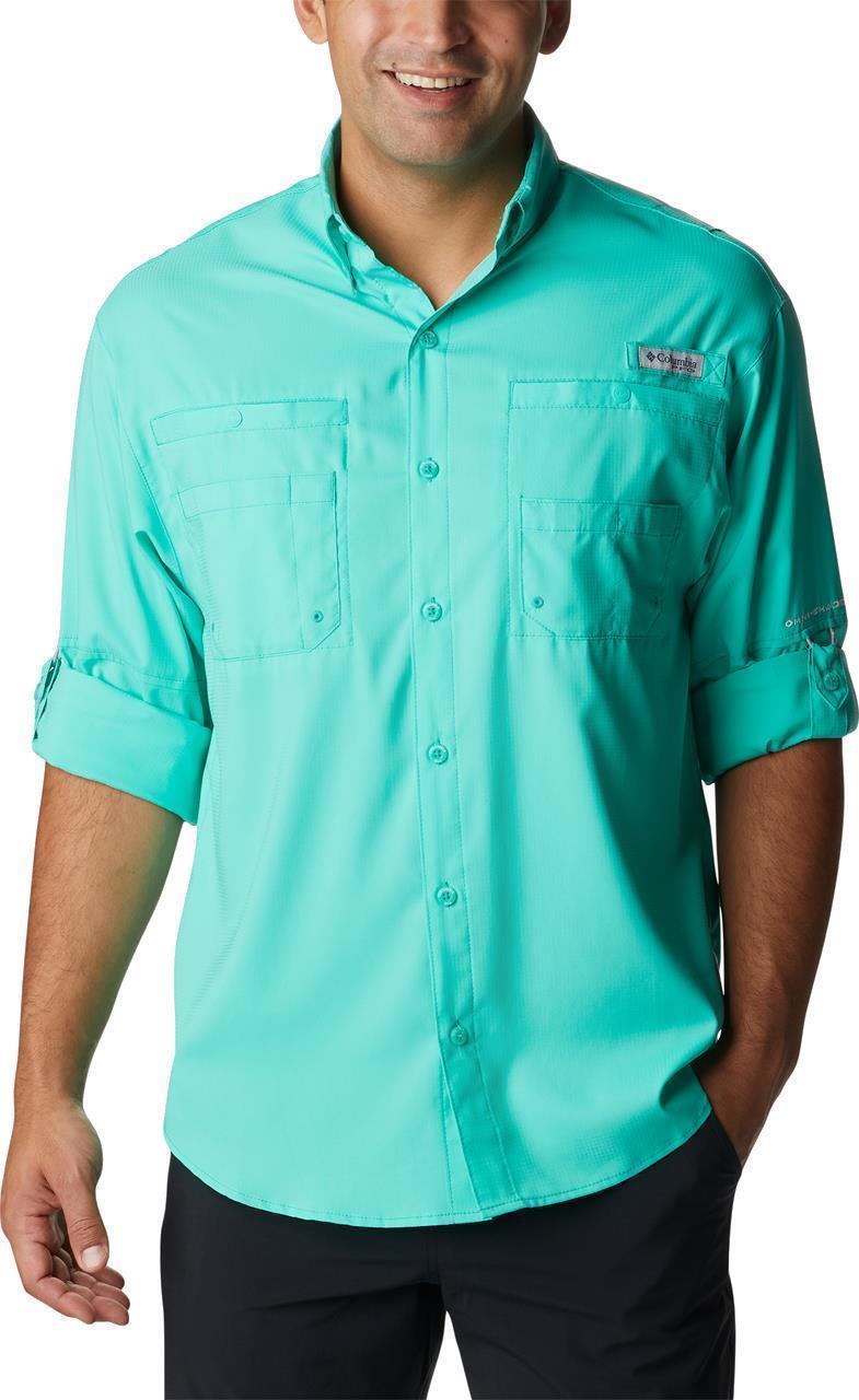Tamiami II LS Shirt, Tall - Mens - Electric Turquoise 3