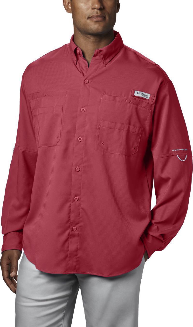 Tamiami II LS Shirt, Tall - Mens - Sunset Red 1