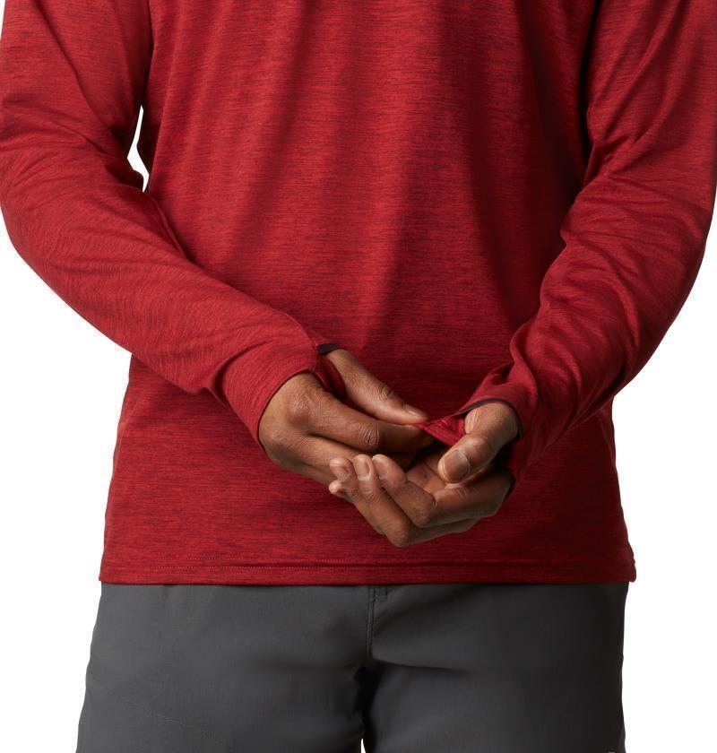 Tech Trail LS Crew II - Mens - mountain red heather 1