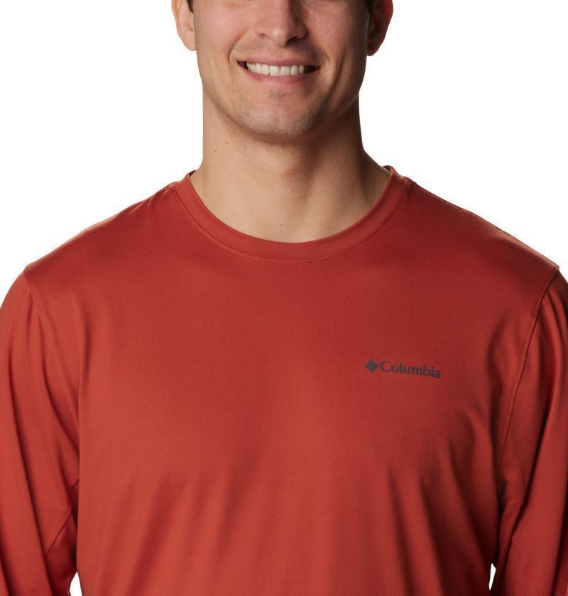 Tech Trail LS Crew II - Mens - warp red 1