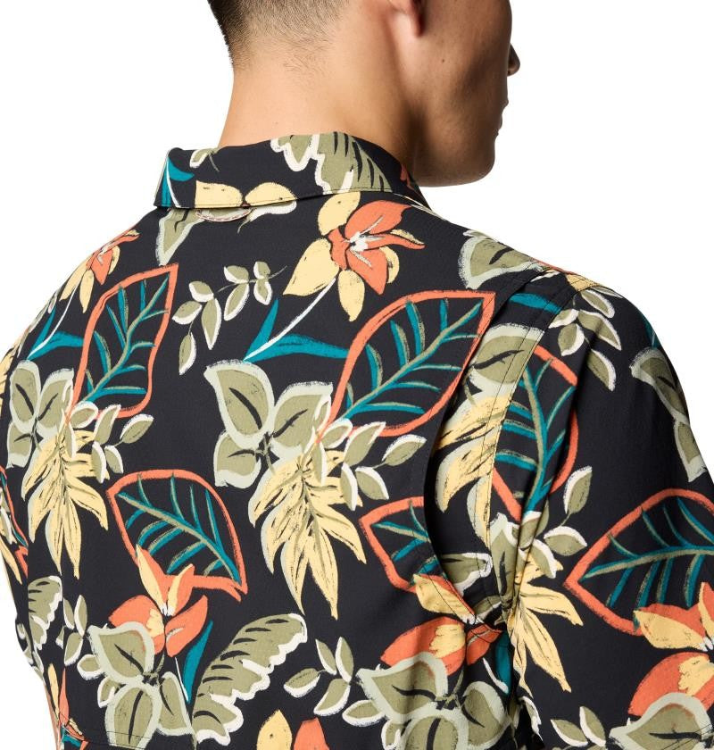 Tech Trail Utility Printed Woven SS - Mens - black pasteled 1