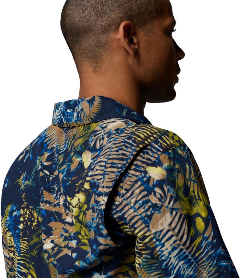 Tech Trail Utility Printed Woven SS - Mens - mountain blue / geofern greenscape 1