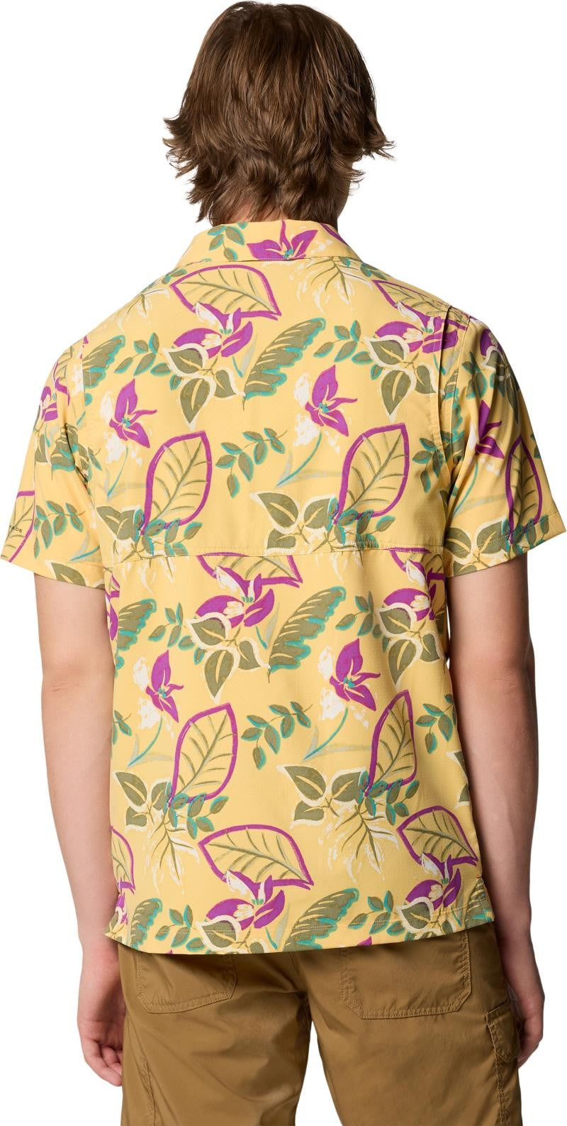 Tech Trail Utility Printed Woven SS - Mens - sand dune pasteled 1
