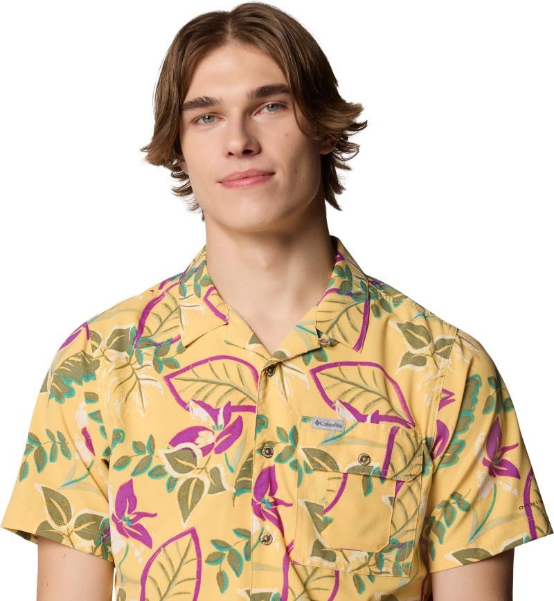 Tech Trail Utility Printed Woven SS - Mens - sand dune pasteled 1