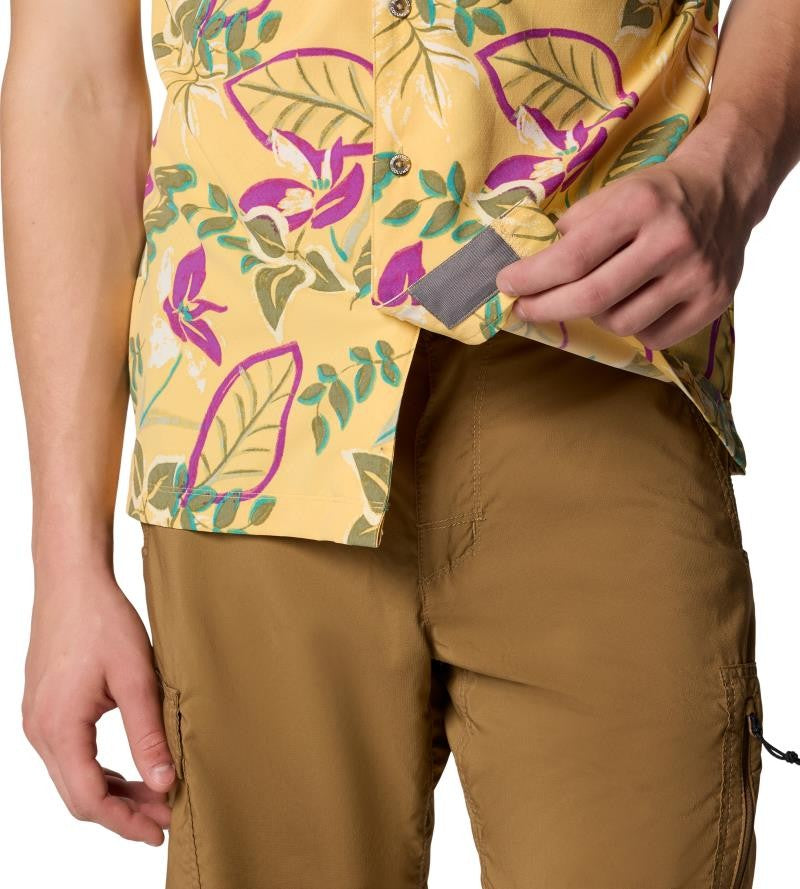 Tech Trail Utility Printed Woven SS - Mens - sand dune pasteled 1