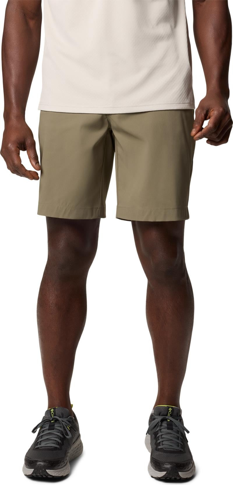Tech Trail Utility Shorts, 9" Inseam - Mens - stone green 1