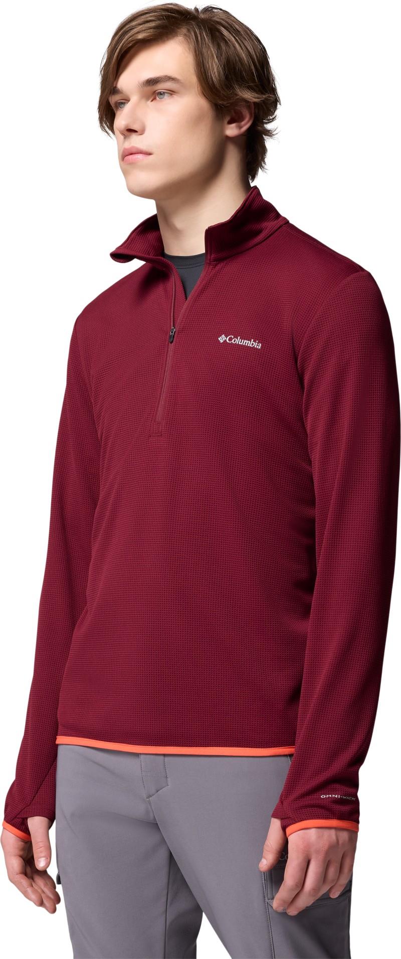 Tech Trail Utility Warm Half-Zip - Mens - rich wine 1