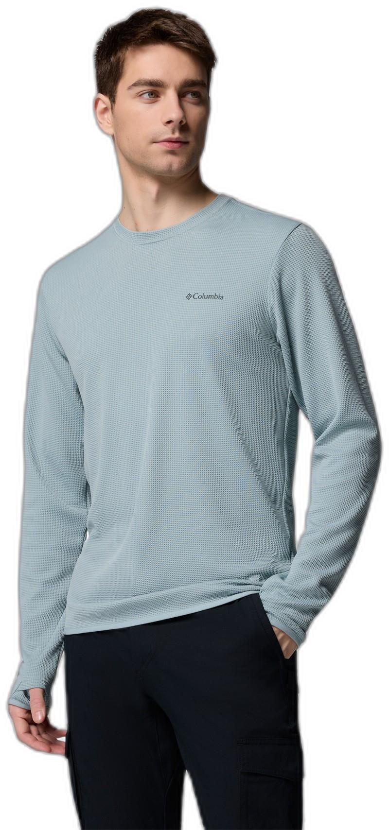 Tech Trail Utility Warm LS Crew - Mens - crushed blue 1