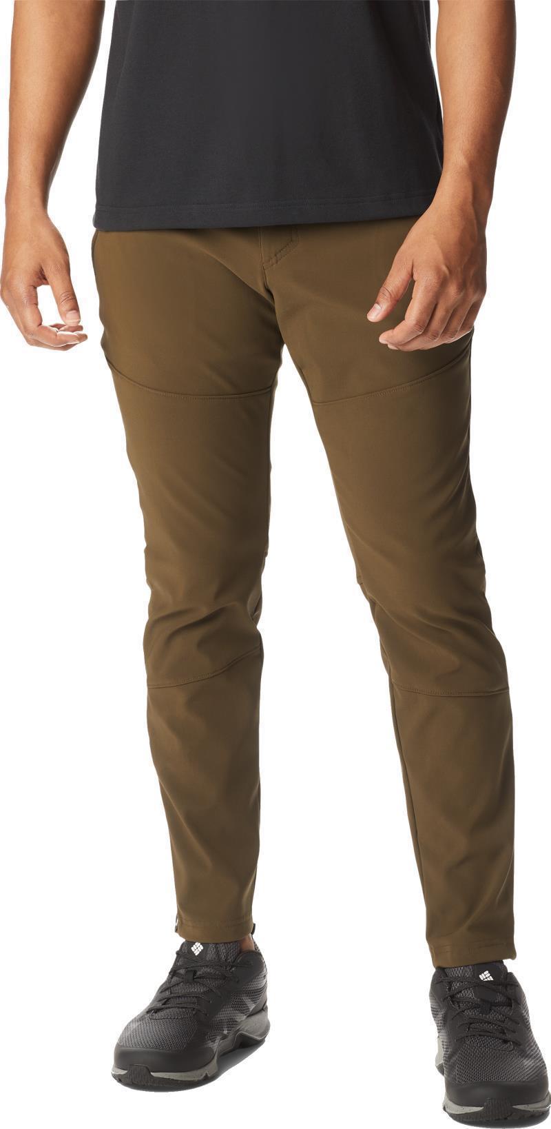 Tech Trail Warm Pants, Reg - Mens - Olive Green 1