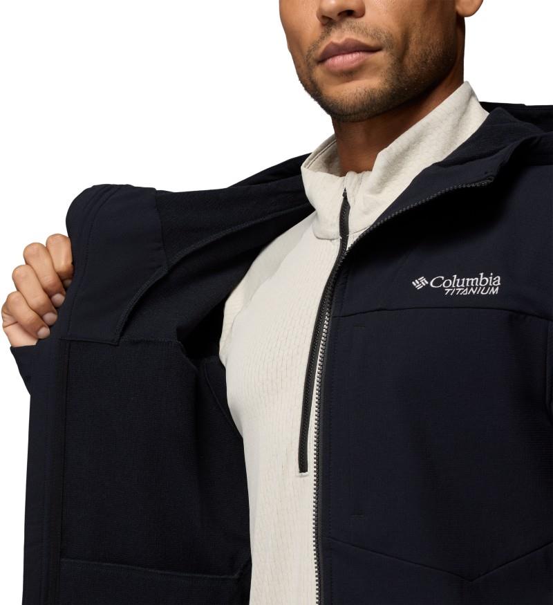 Tennent Mountain Hooded Softshell - Mens - black 1