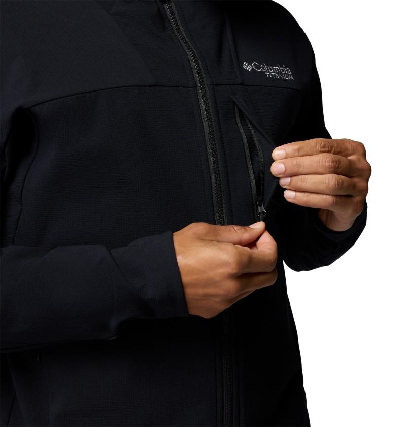 Tennent Mountain Hooded Softshell - Mens - black 1