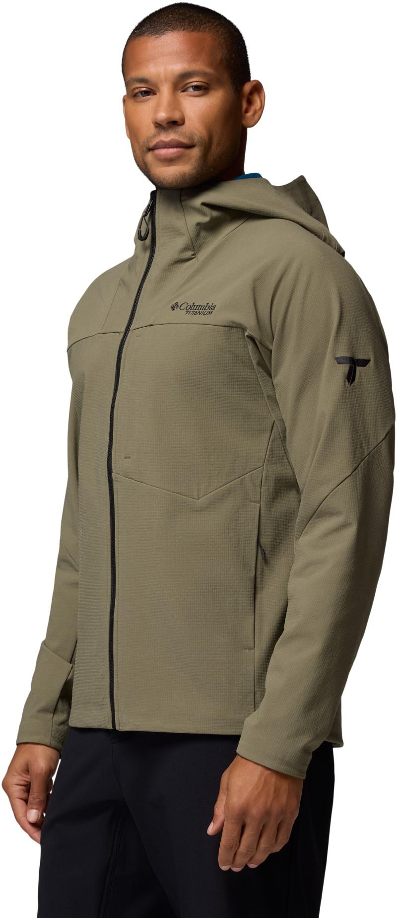 Tennent Mountain Hooded Softshell - Mens - stone green 1