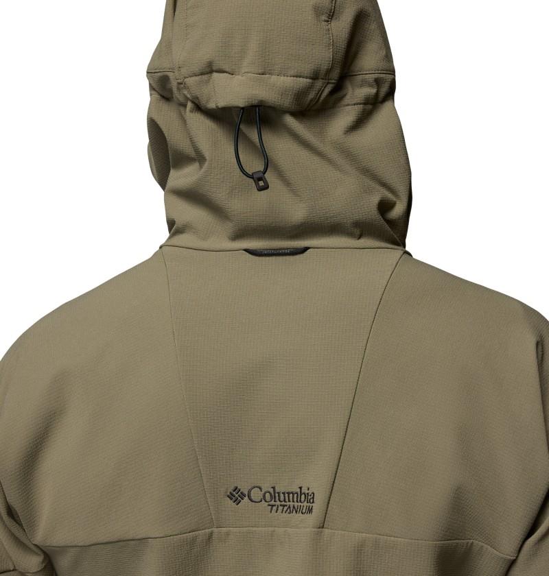 Tennent Mountain Hooded Softshell - Mens - stone green 1