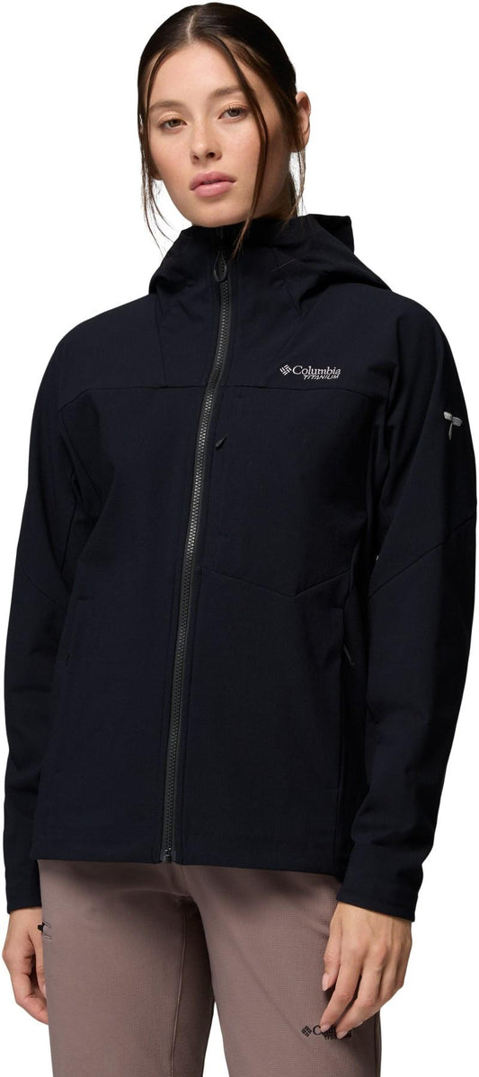 Tennent Mountain Hooded Softshell - Womens - black 1