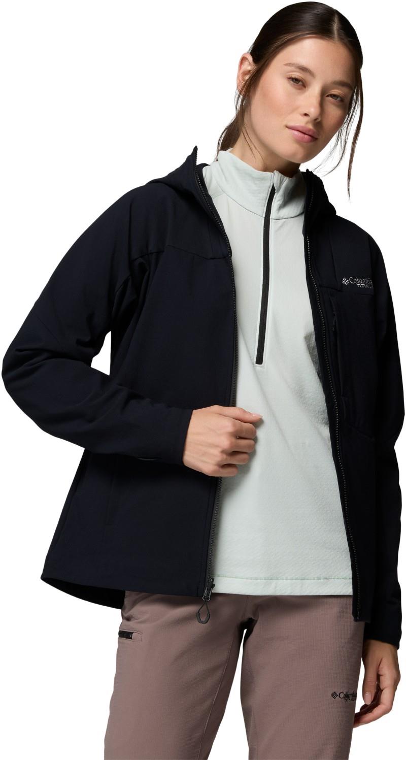 Tennent Mountain Hooded Softshell - Womens - black 1