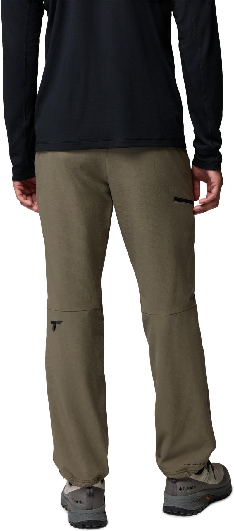 Tennent Mountain Softshell Pants, 30" Inseam - Mens - stone green 1