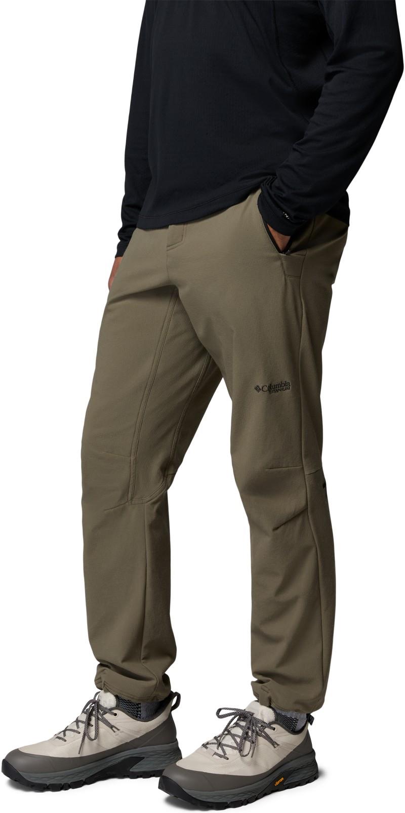 Tennent Mountain Softshell Pants, 34" Inseam - Mens - stone green 1