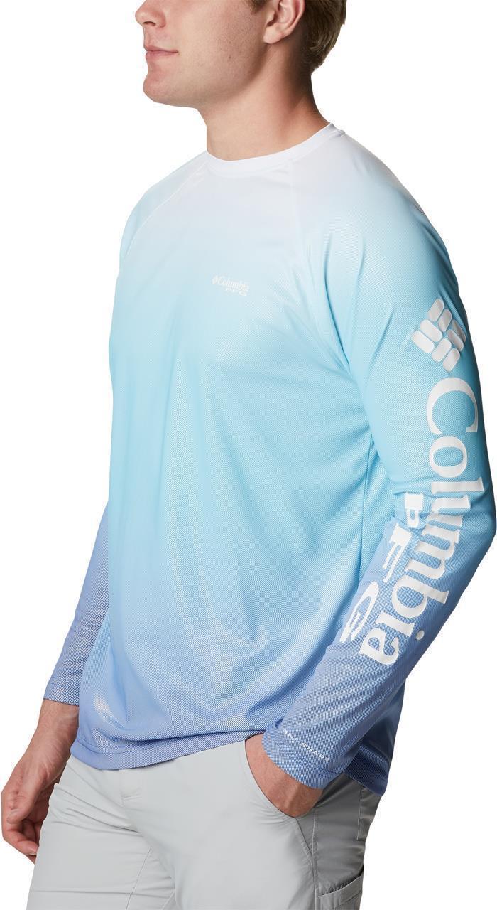 Terminal Deflector Printed LS - Mens - Blue Macaw Gradient 3