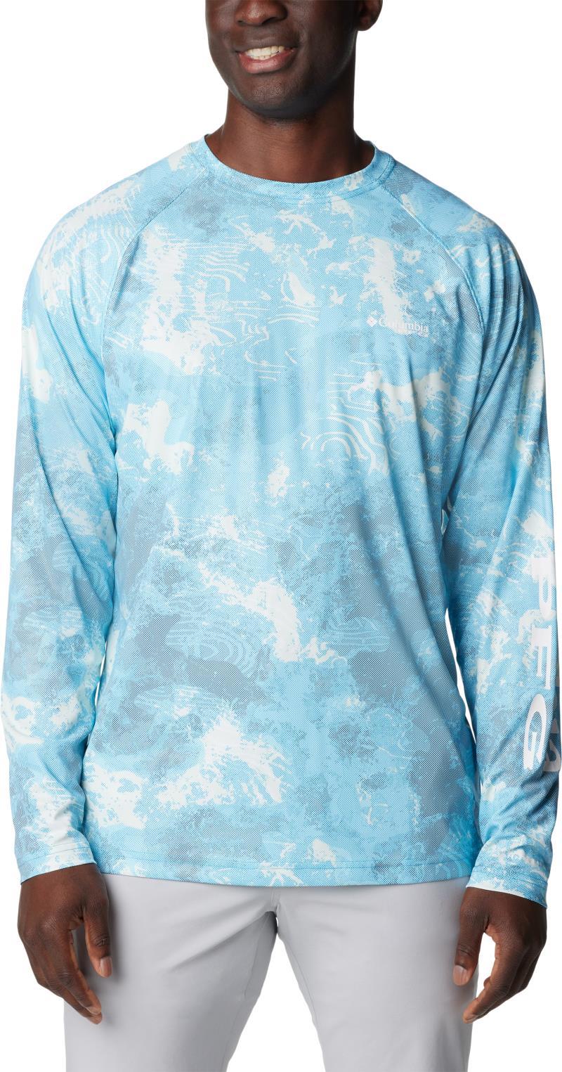 Terminal Deflector Printed LS - Mens - Ocean Blue Deepwaters Camo 1