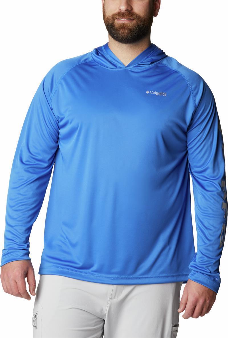 Terminal Tackle Hoodie, Extended - Mens - Vivid Blue / Cool Grey Logo 6
