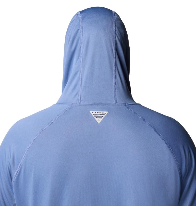Terminal Tackle Hoodie, Extended - Mens - bluebell / cool grey logo 1