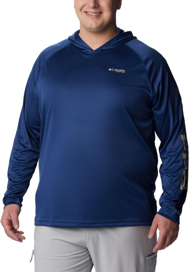 Terminal Tackle Hoodie, Extended - Mens - carbon / ancient fossil logo 1