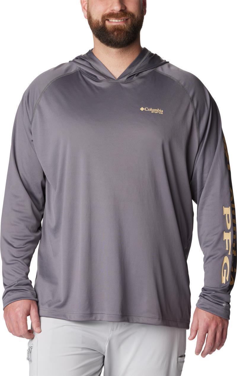 Terminal Tackle Hoodie, Extended - Mens - city grey / cocoa butter logo 1