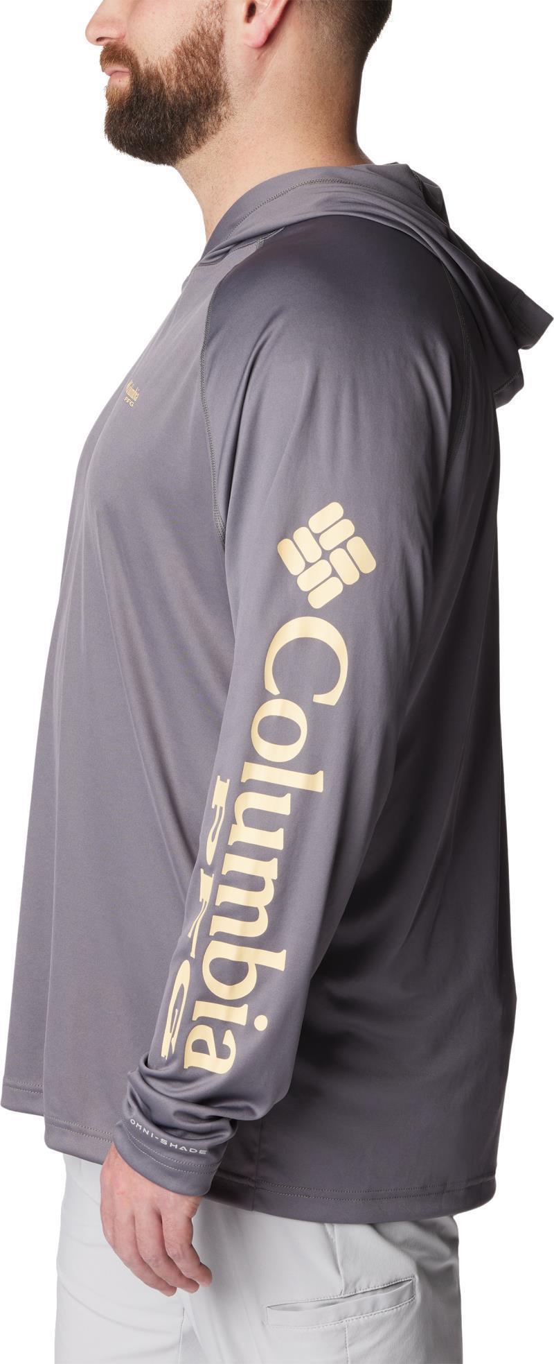 Terminal Tackle Hoodie, Extended - Mens - city grey / cocoa butter logo 1