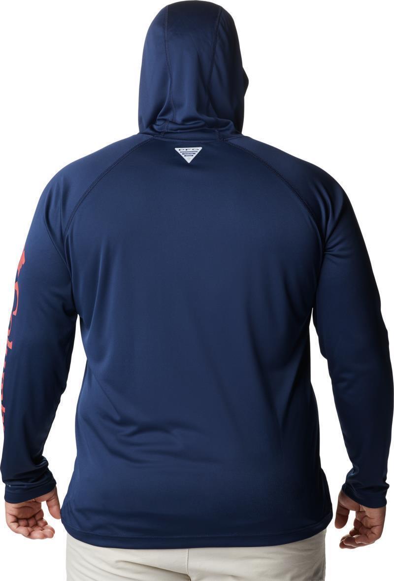 Terminal Tackle Hoodie, Extended - Mens - collegiate navy / sunset red logo 1