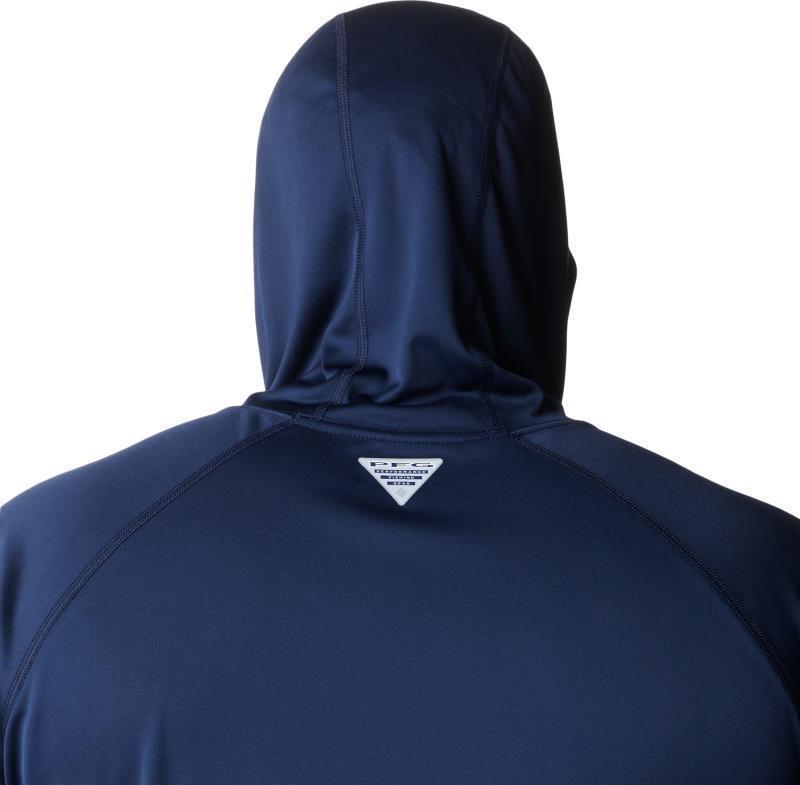 Terminal Tackle Hoodie, Extended - Mens - collegiate navy / sunset red logo 1