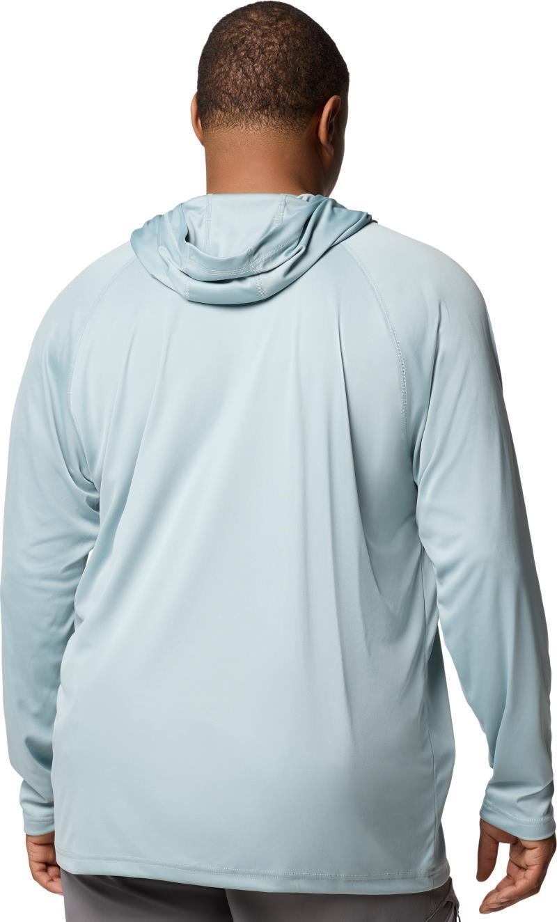 Terminal Tackle Hoodie, Extended - Mens - crushed blue / faded peach logo 1