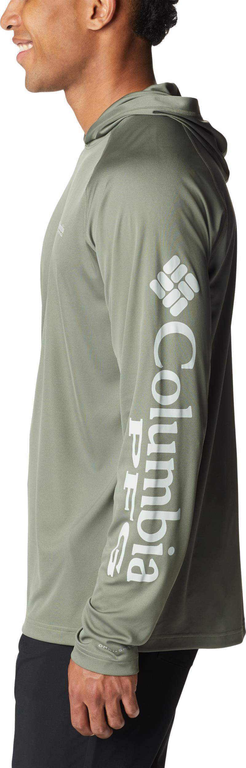 Terminal Tackle Hoodie, Extended - Mens - cypress / cool green logo 1
