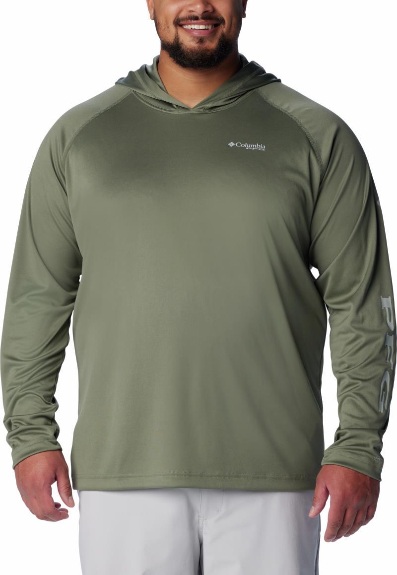 Terminal Tackle Hoodie, Extended - Mens - cypress / cool grey logo 1