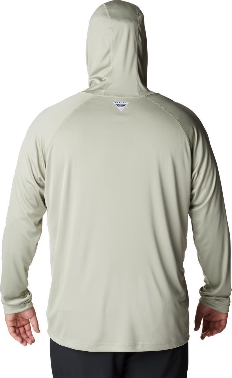 Terminal Tackle Hoodie, Extended - Mens - safari / cool green logo 1