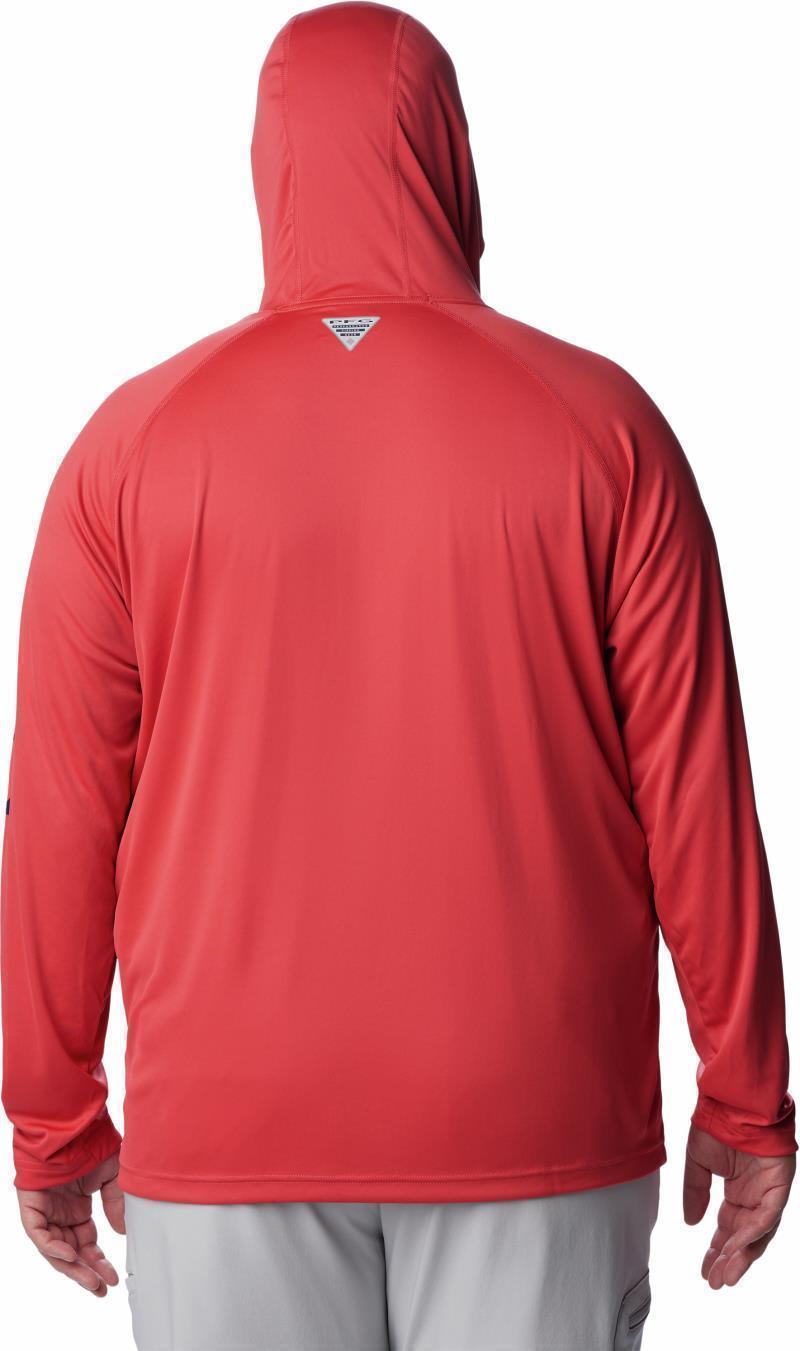 Terminal Tackle Hoodie, Extended - Mens - sunset red / collegiate navy logo 1