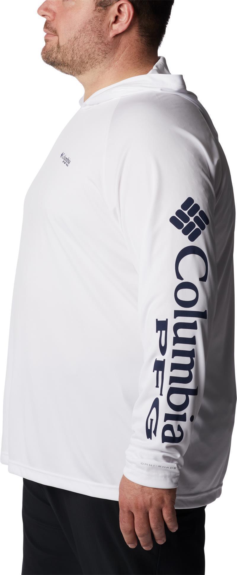 Terminal Tackle Hoodie, Extended - Mens - white / nightshade logo 1