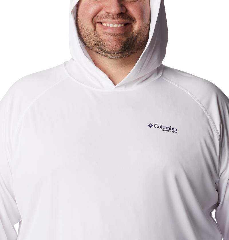Terminal Tackle Hoodie, Extended - Mens - white / nightshade logo 1