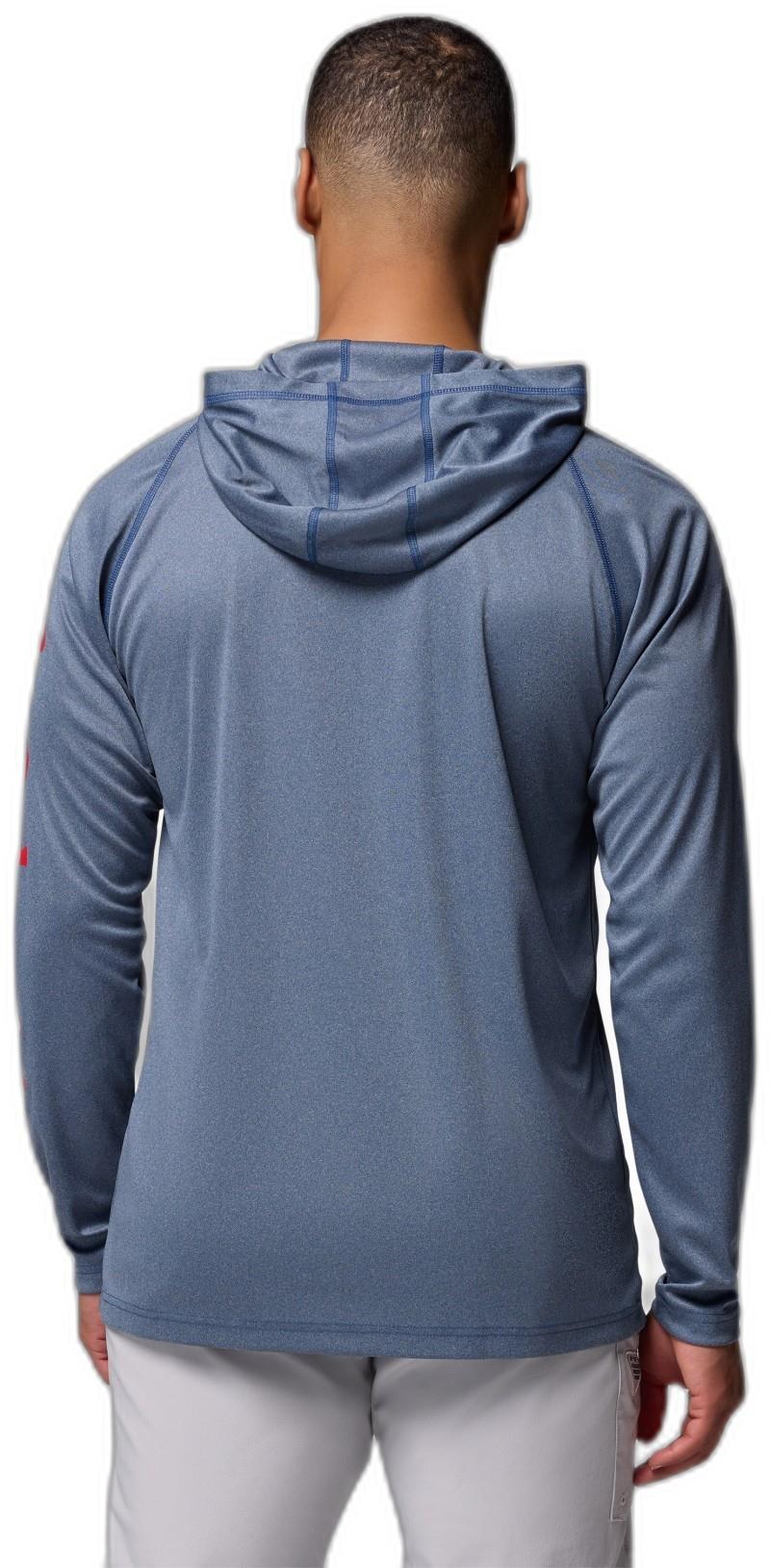 Terminal Tackle Hoodie, Tall - Mens - carbon heather / red spark logo 1